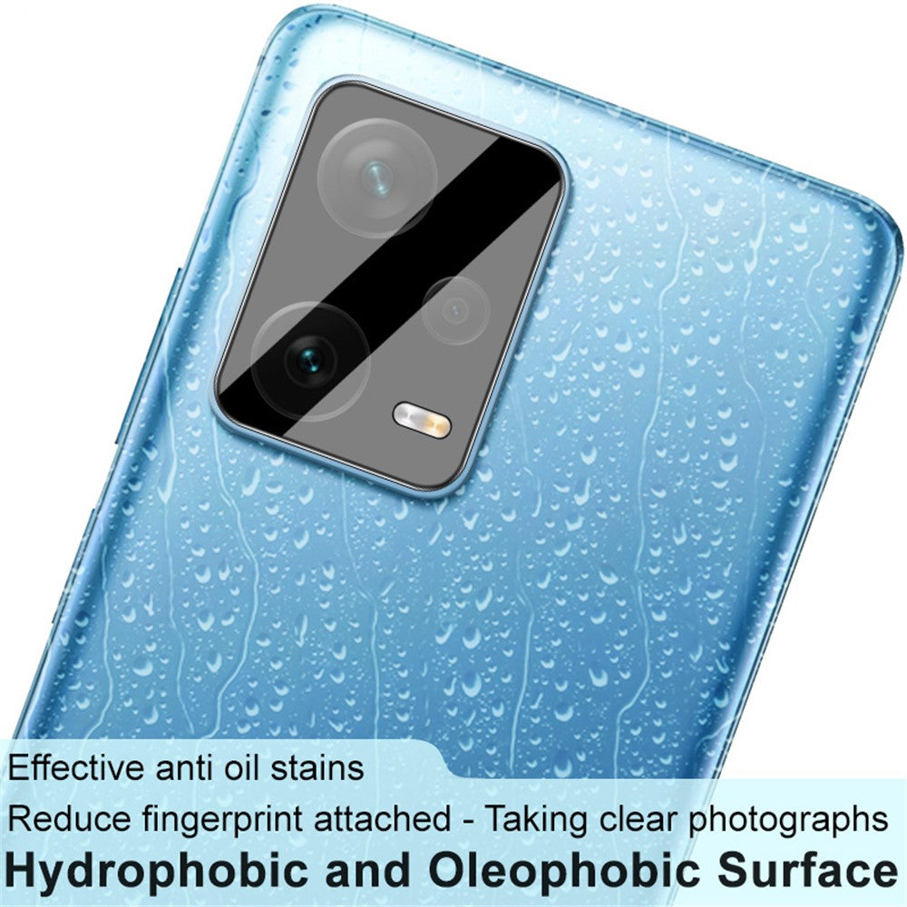 IMAK Rear Camera Lens Protector For Xiaomi Redmi Note 12 Pro+ 5G / Note 12 Explorer 5G / Note 12 Trendy Edition , Tempered Glass Lens Film+Acrylic Lens Cap (Black Version)