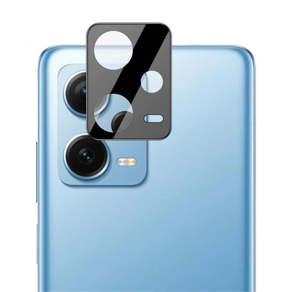 IMAK Rear Camera Lens Protector For Xiaomi Redmi Note 12 Pro+ 5G / Note 12 Explorer 5G / Note 12 Trendy Edition , Tempered Glass Lens Film+Acrylic Lens Cap (Black Version)