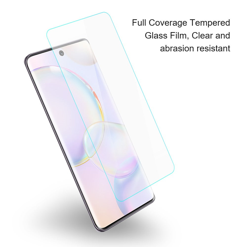 AMORUS For Honor X8a 4G 2.5D Arc Edge Screen Protector Explosion-proof High Aluminum-silicon Glass Film