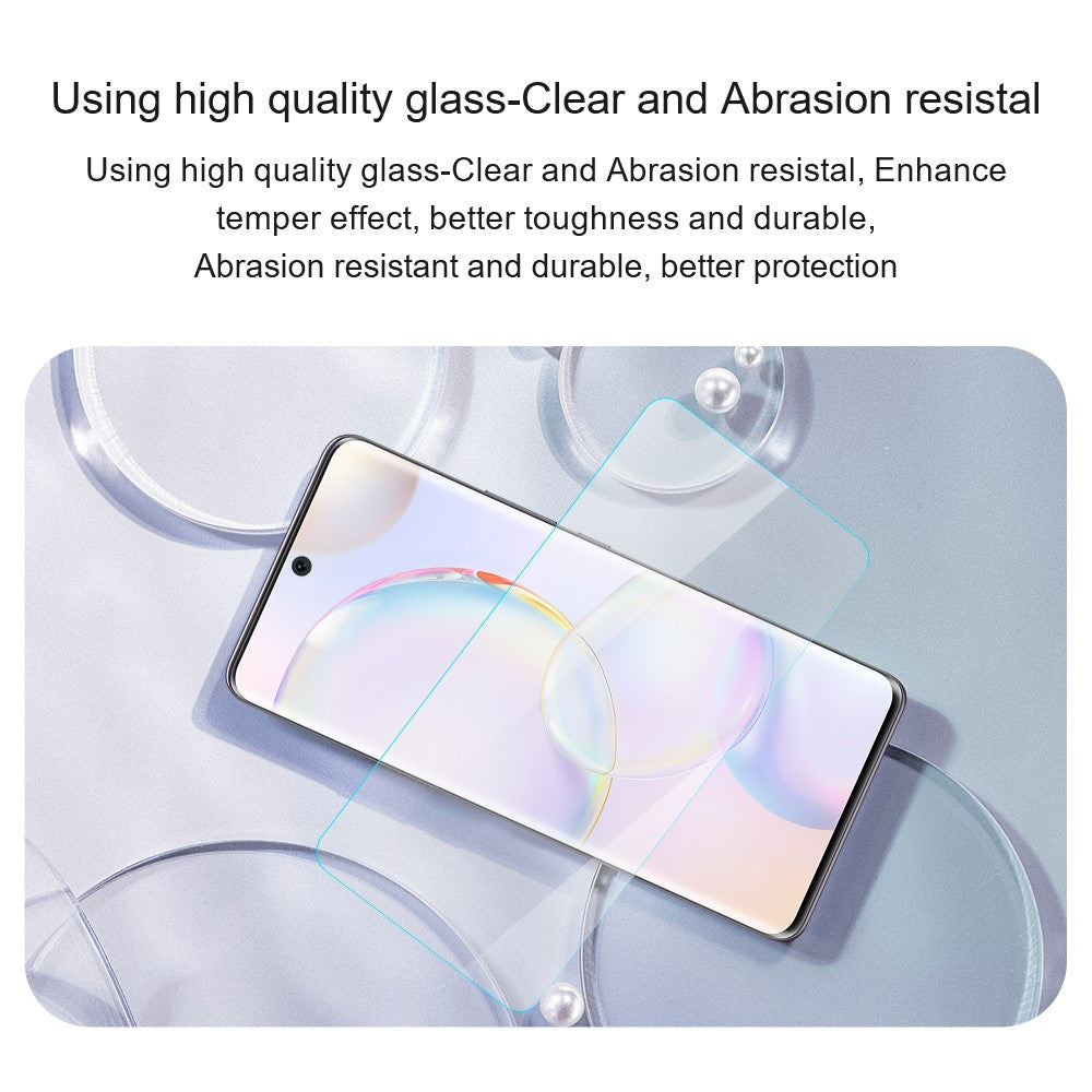 AMORUS For Honor X8a 4G 2.5D Arc Edge Screen Protector Explosion-proof High Aluminum-silicon Glass Film