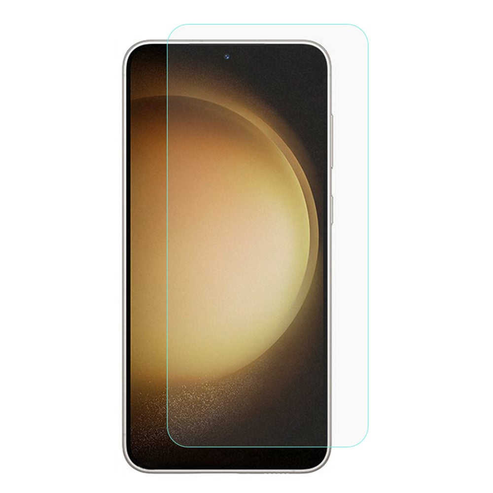 AMORUS til Samsung Galaxy S22+ 5G / S23+ Anti-eksplosion skærmbeskytter 2.5D Buet kant Følsom berøring Høj aluminium-silicium glasfilm