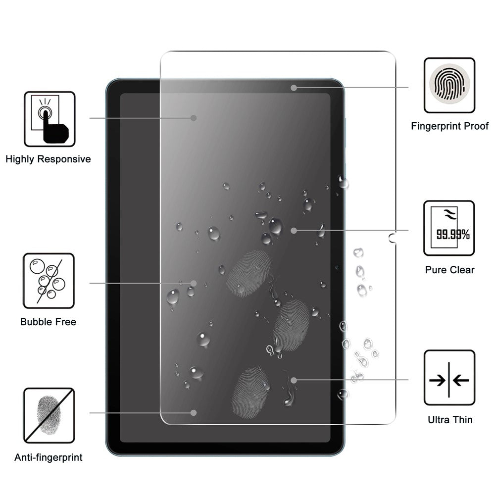 For Huawei MatePad SE 10.4-inch Anti-explosion Screen Protector 2.5D Straight Edge Ultra Clear Tempered Glass Film