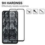 Sensitive Touch Screen Protector for Samsung Galaxy A34 5G , HD Clear Black Edge Full Glue Tempered Glass Film