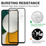 Sensitive Touch Screen Protector for Samsung Galaxy A34 5G , HD Clear Black Edge Full Glue Tempered Glass Film