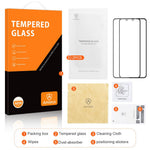 AMORUS 2Pcs For Samsung Galaxy A34 5G Tempered Glass Screen Protector Silk Printing Full Glue Full Screen Film