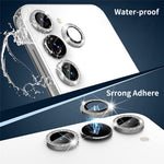 ENKAY HAT PRINCE 1-set för Samsung Galaxy S23 / S23+ Kameralinsfilm Strass Aluminiumlegering + Härdat Glas Linsskydd