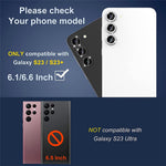 ENKAY HAT PRINCE 1-set för Samsung Galaxy S23 / S23+ Kameralinsfilm Strass Aluminiumlegering + Härdat Glas Linsskydd