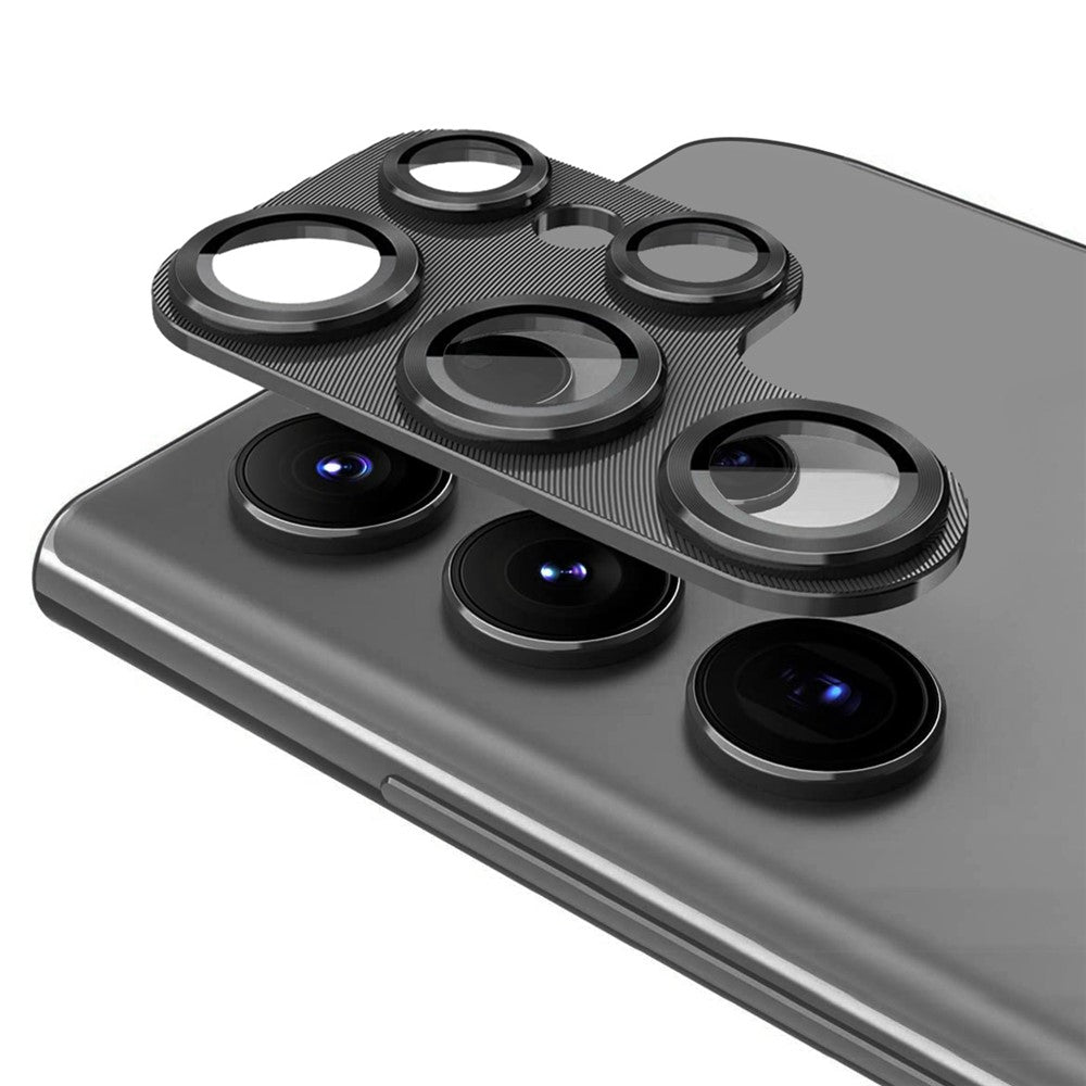 ENKAY HAT PRINCE Camera Lens Protector for Samsung Galaxy S22 Ultra 5G Aluminium Alloy + Tempered Glass Camera Lens Film