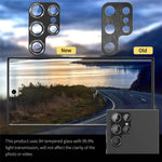 ENKAY HAT PRINCE Camera Lens Protector for Samsung Galaxy S22 Ultra 5G Aluminium Alloy + Tempered Glass Camera Lens Film