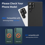 ENKAY HAT PRINCE Camera Lens Protector for Samsung Galaxy S22 Ultra 5G Aluminium Alloy + Tempered Glass Camera Lens Film