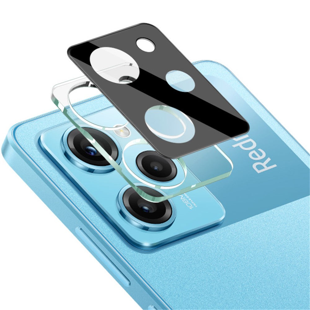IMAK För Xiaomi Redmi Note 12 Pro Speed 5G / Poco X5 Pro 5G Härdat Glas Linsskydd + Akryl Linsskydd Bakre Linsfilm (Svart Version)
