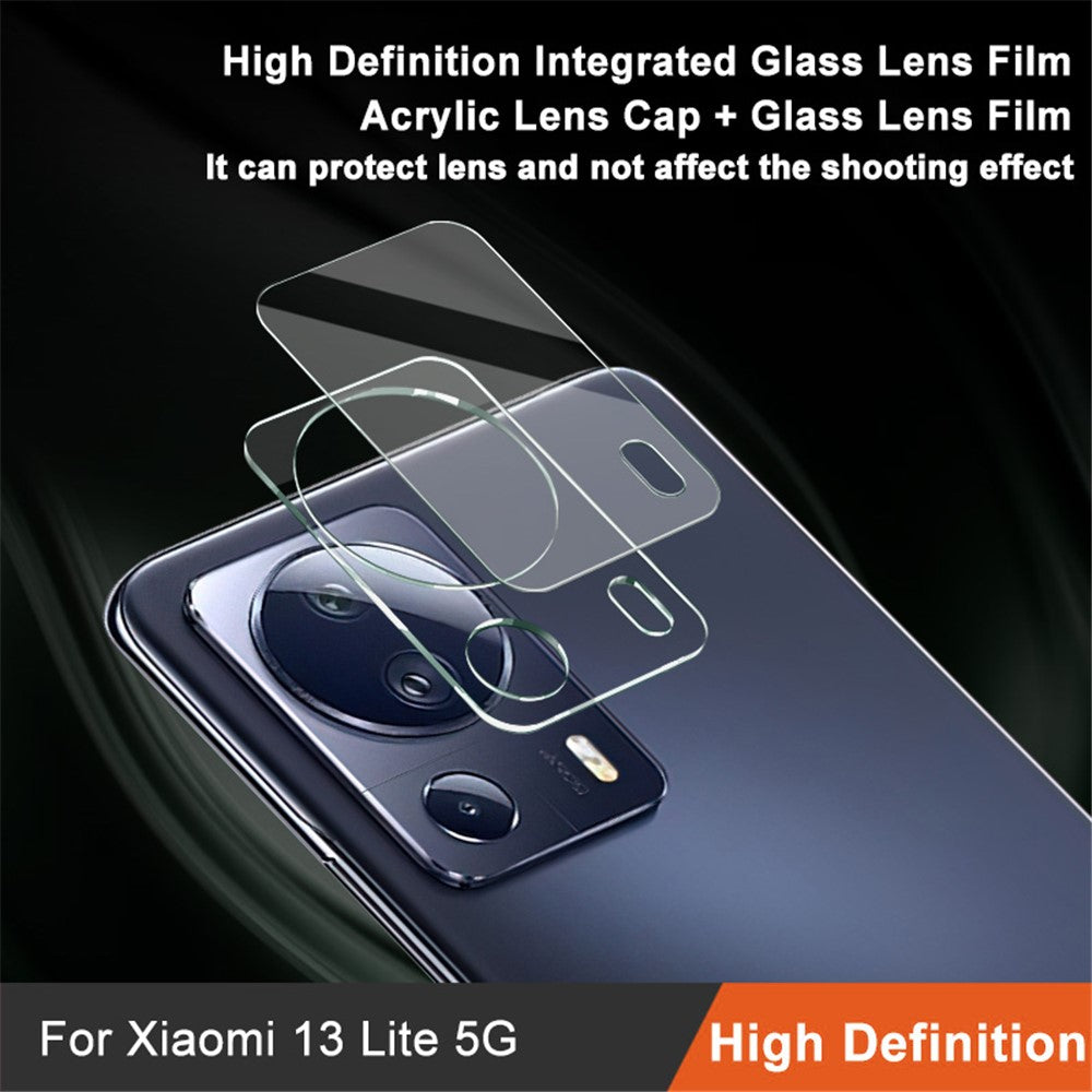 IMAK För Xiaomi 13 Lite / Civi 2 5G Kameralinsskydd HD Klar Härdat Glas Bakre Linsfilm + Akryl Linsskydd