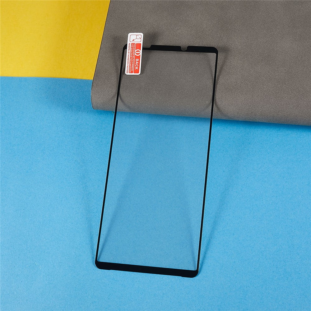 Tempered Glass Film for Sony Xperia 10 V, Full Glue Anti-Shatter Silk Printing Screen Protector