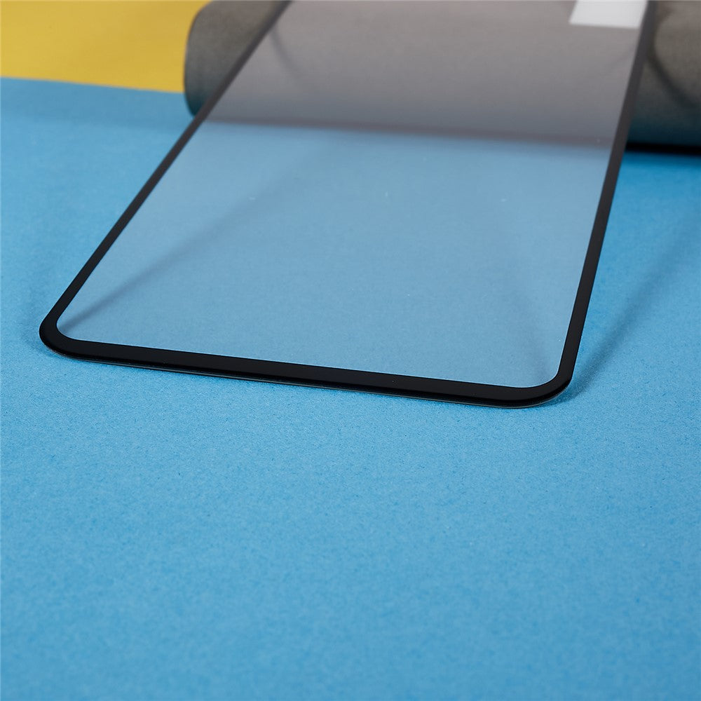 For Samsung Galaxy A34 5G Silk Printing Screen Protector Black Edge Clear Tempered Glass Film