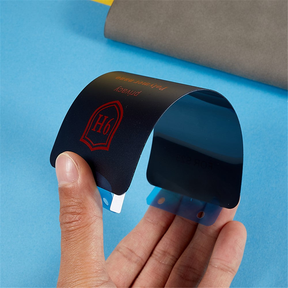 For Samsung Galaxy S22 5G / S23 Anti-spy Screen Protector Silicon Carbide Full Cover Anti-explosion Film (Support Fingerprint Unlock)