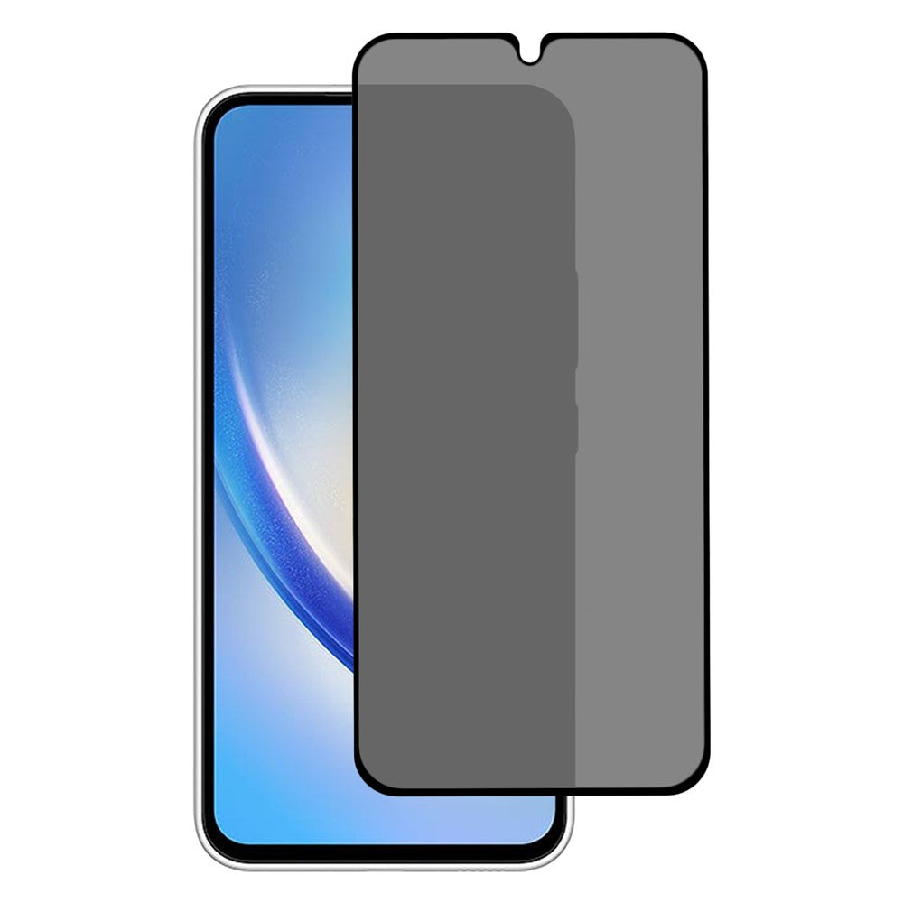 Til Samsung Galaxy A34 5G Silketryk Anti-spion Fuld Skærmbeskytter Høj Aluminium-silicium Glas Fuld Lim Film