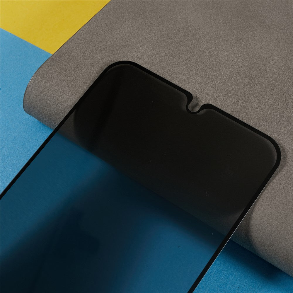 Til Samsung Galaxy A34 5G Silketryk Anti-spion Fuld Skærmbeskytter Høj Aluminium-silicium Glas Fuld Lim Film