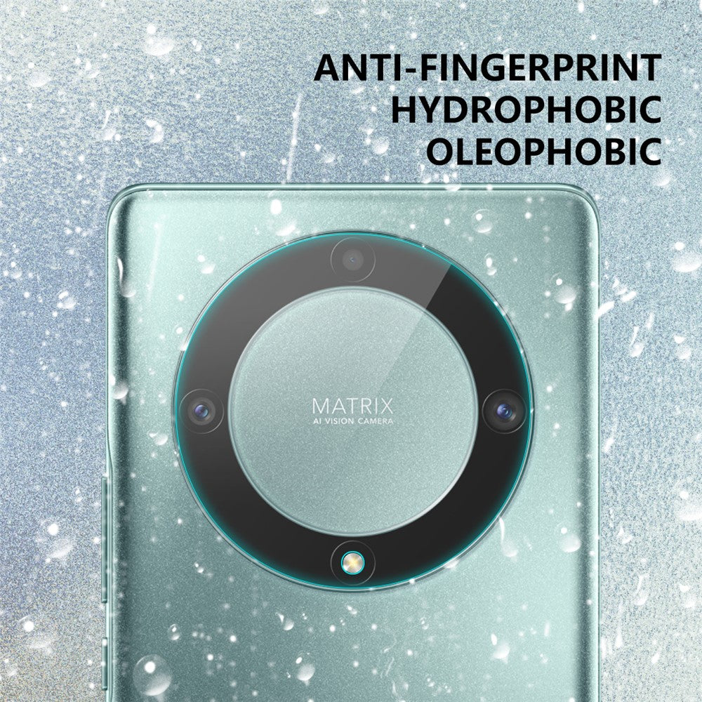 ENKAY HAT PRINCE För Honor Magic5 Lite 5G / X9a 5G 0,2 mm 9H Linsskydd Hög Aluminium-Silicon Glas Kameralinsfilm
