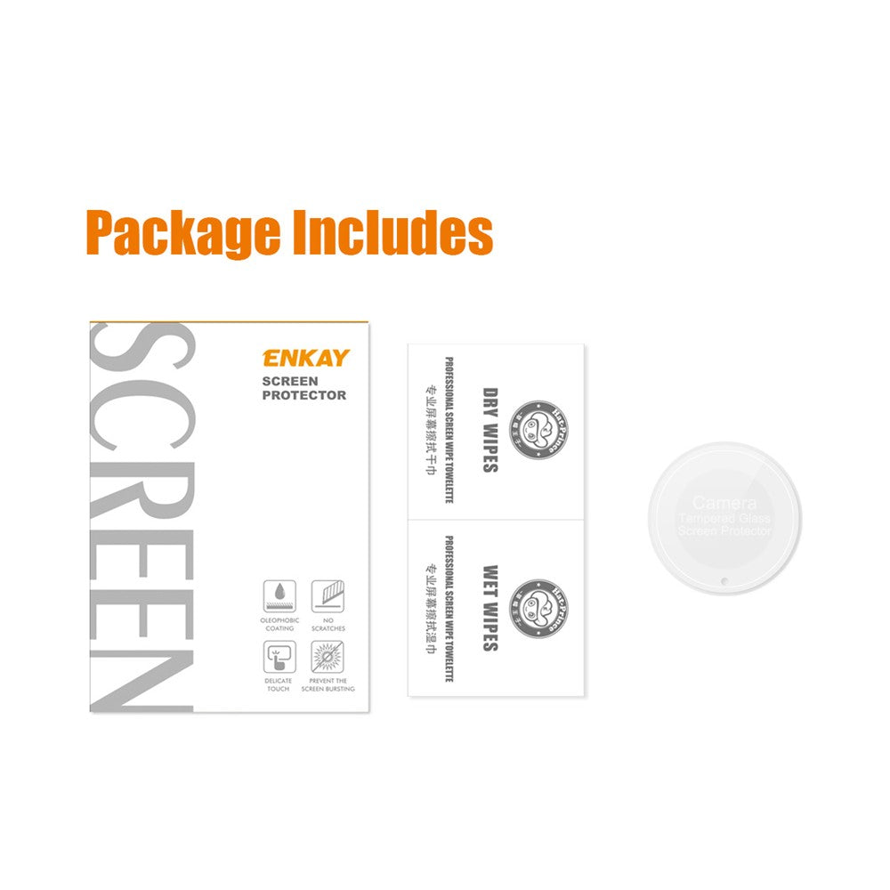 ENKAY HAT PRINCE För Honor Magic5 Lite 5G / X9a 5G 0,2 mm 9H Linsskydd Hög Aluminium-Silicon Glas Kameralinsfilm