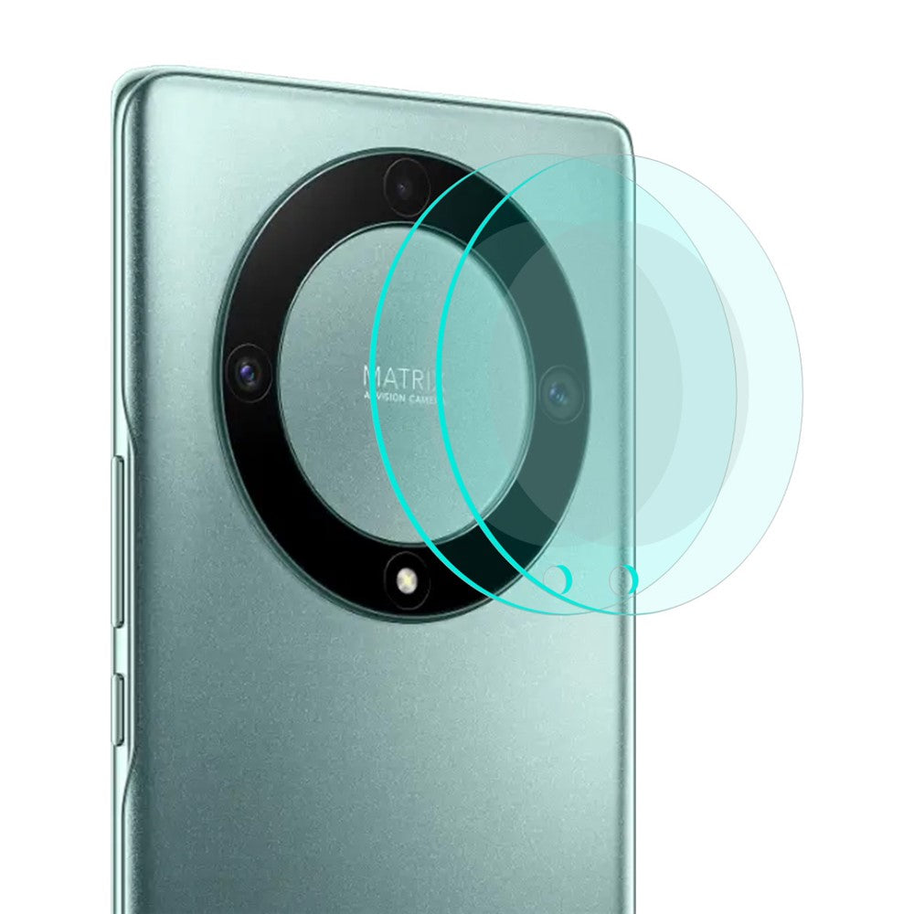 ENKAY HAT PRINCE 2Pcs for Honor Magic5 Lite 5G / X9a 5G Camera Lens Protector 0.2mm 9H High Aluminum-silicon Glass Film