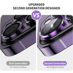 ENKAY HAT PRINCE 3Pcs / Set For iPhone 14 Pro / 14 Pro Max Crystal Clear Camera Lens Protector Tempered Glass Lens Film