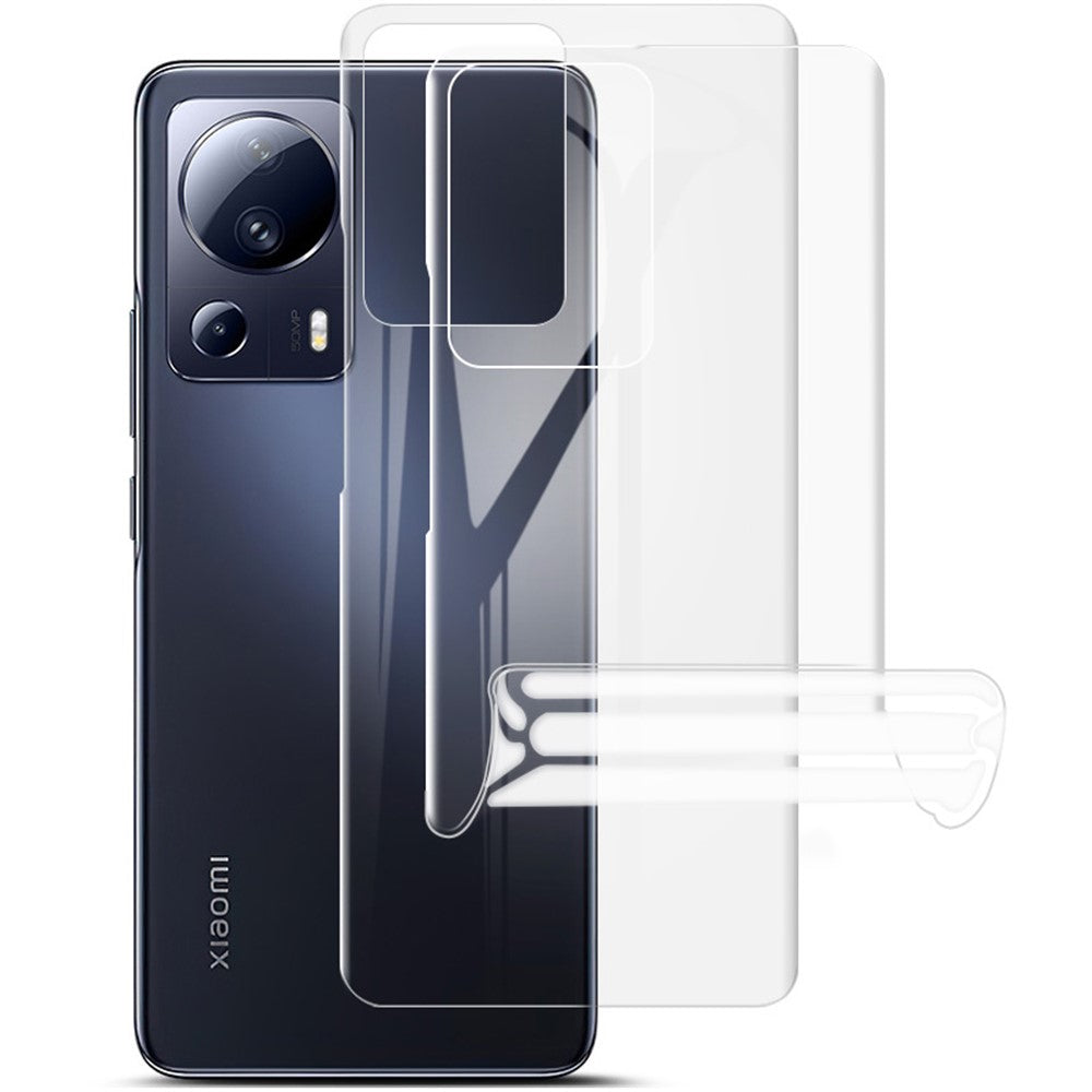 IMAK 2 st/set för Xiaomi 13 Lite / Civi 2 5G Hydrogelfilm III Bakskydd Mjuk TPU Transparent Bakfilm