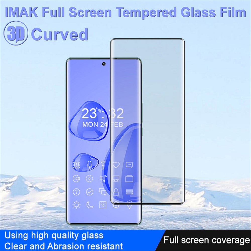 IMAK For Honor X9a 5G / Magic5 Lite 5G / X40 5G Tempered Glass Film Anti-scratch 3D Curved Ultra Clear Full Coverage Screen Protector