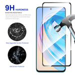 ENKAY HAT PRINCE, 2 stk. fuldskærmsbeskyttere til Honor X8a 4G, 0,26 mm, 9H, 2,5D, høj aluminiums-siliciumglas med silketryk