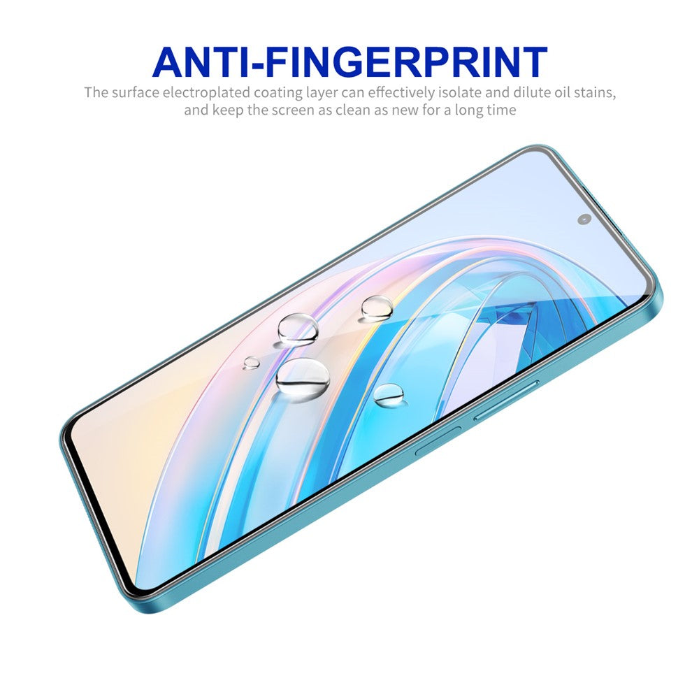 ENKAY HAT PRINCE, 2 stk. fuldskærmsbeskyttere til Honor X8a 4G, 0,26 mm, 9H, 2,5D, høj aluminiums-siliciumglas med silketryk