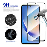 ENKAY HAT PRINCE 2 st för Samsung Galaxy A34 5G / M34 5G / F34 5G Silkestryck Helskärmsskydd 0,26 mm 9H 2,5D Hög Aluminium-Silikon Glasfilm
