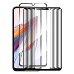 ENKAY HAT PRINCE 10 st för Xiaomi Redmi 12C 4G / Poco C55 4G Hög aluminium-kisel glasfilm 0,26 mm 9H 2,5D silkestryck skärmskydd