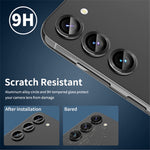 ENKAY HAT PRINCE For Samsung Galaxy A54 5G Aluminum Alloy+Tempered Glass Camera Lens Protector Set Camera Ring Cover