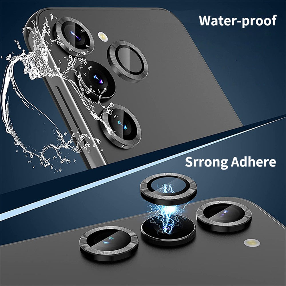 ENKAY HAT PRINCE For Samsung Galaxy A54 5G Aluminum Alloy+Tempered Glass Camera Lens Protector Set Camera Ring Cover