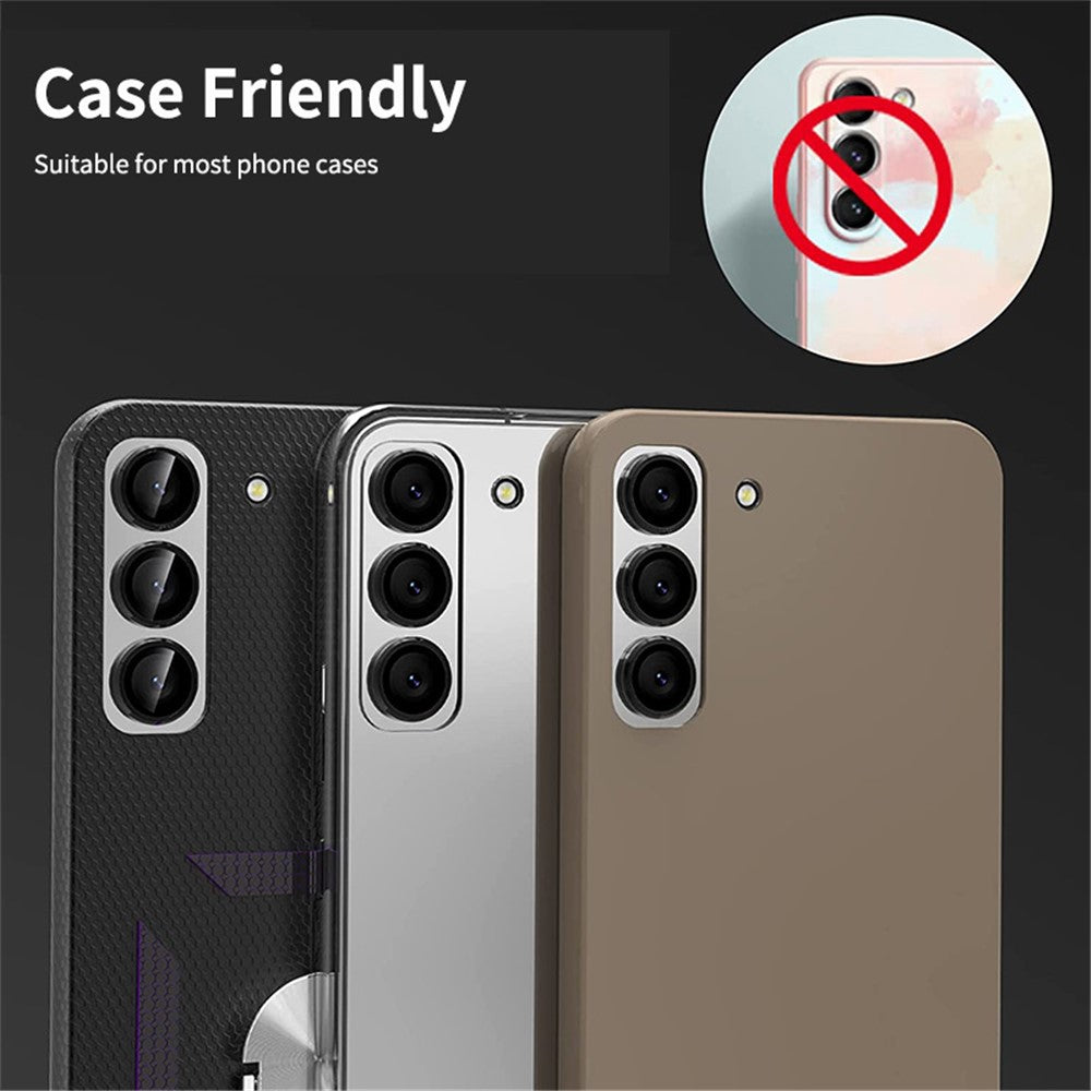 ENKAY HAT PRINCE For Samsung Galaxy A54 5G Aluminum Alloy+Tempered Glass Camera Lens Protector Set Camera Ring Cover