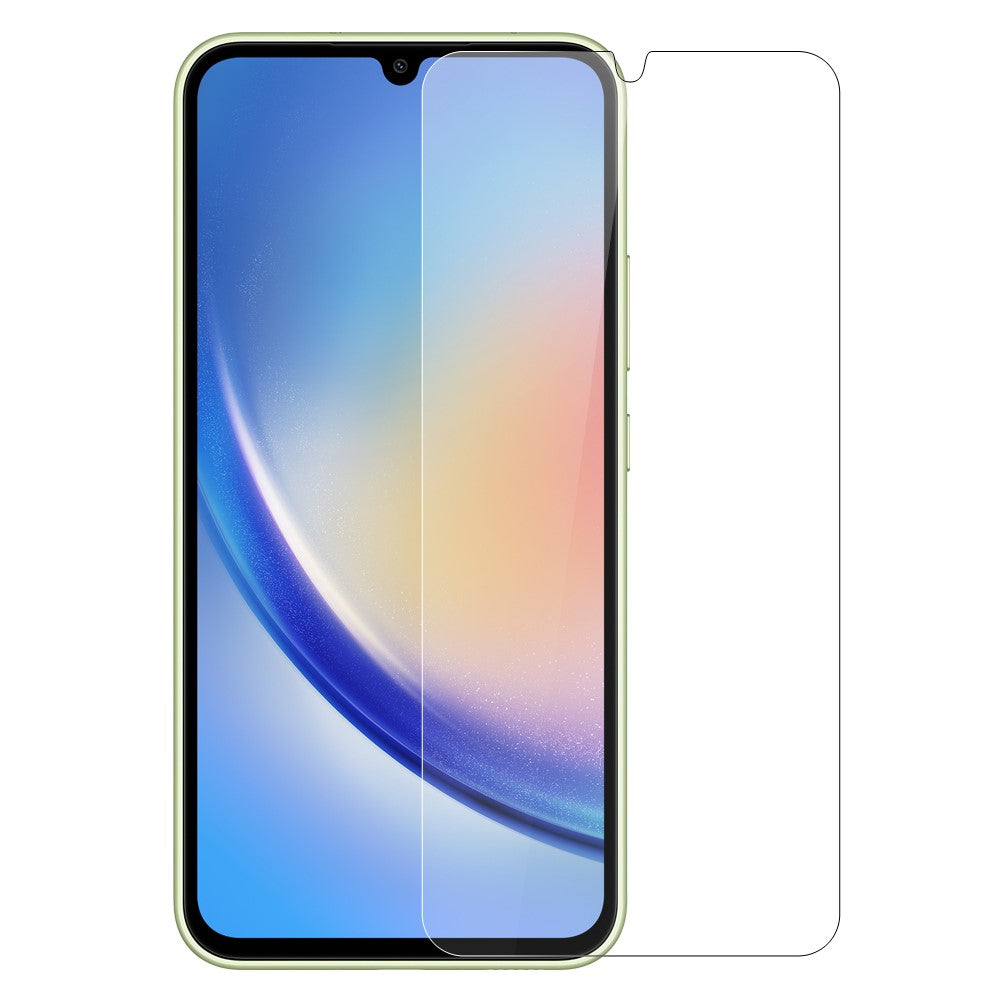 NORTHJO 2Pcs A+ Clear Screen Protector for Samsung Galaxy A34 5G , Shatterproof 0.3mm 2.5D Tempered Glass Film