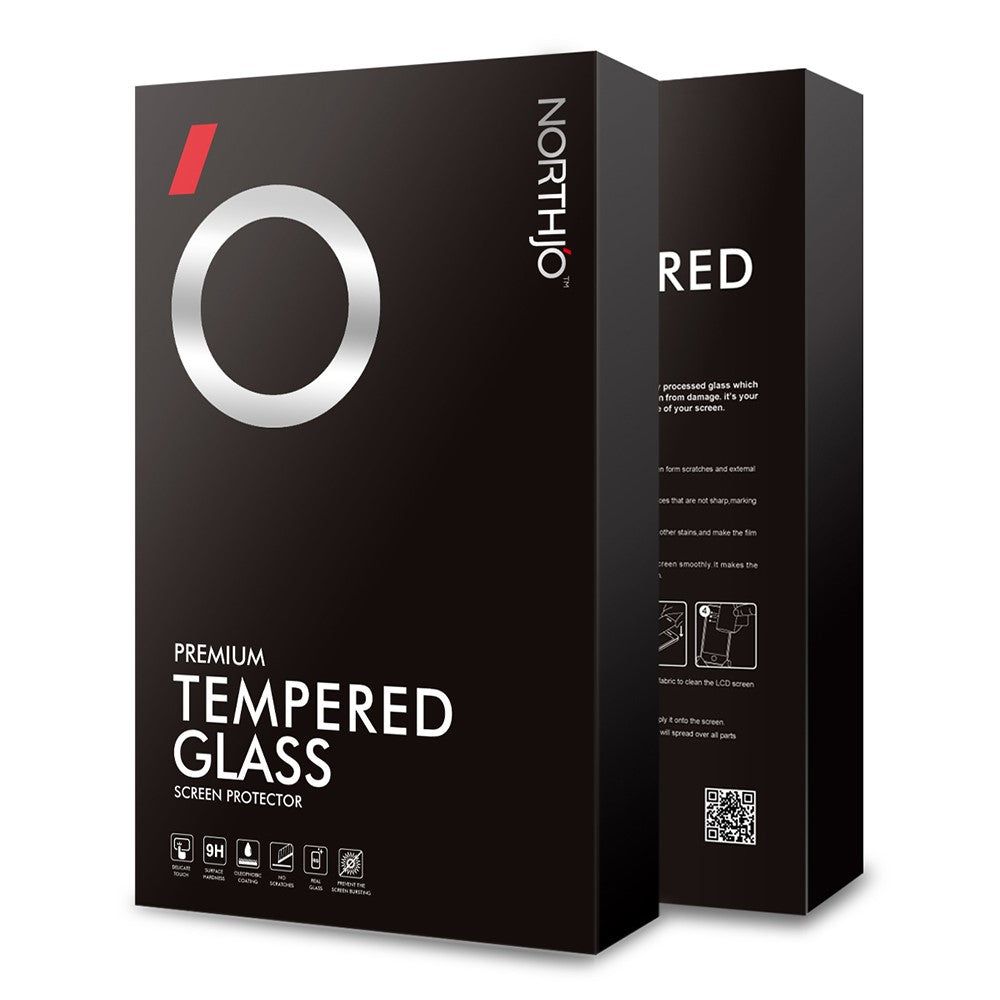 NORTHJO 2Pcs A+ Clear Screen Protector for Samsung Galaxy A34 5G , Shatterproof 0.3mm 2.5D Tempered Glass Film