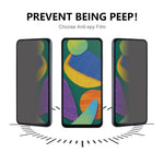 Til Samsung Galaxy A34 5G Privacy Silk Print Skærmbeskytter Fuld Dækning Anti-Spion Hærdet Glas Film (Lim i siden)