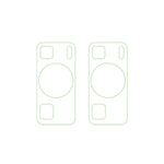2Pcs  /  Set For Huawei P60 / P60 Pro Tempered Glass Camera Lens Film HD Clear 3D Arc Edge Phone Lens Protector