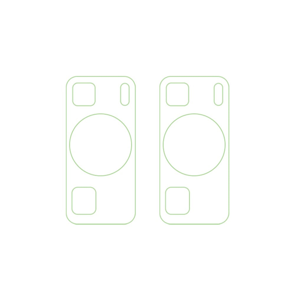 2Pcs  /  Set For Huawei P60 / P60 Pro Tempered Glass Camera Lens Film HD Clear 3D Arc Edge Phone Lens Protector
