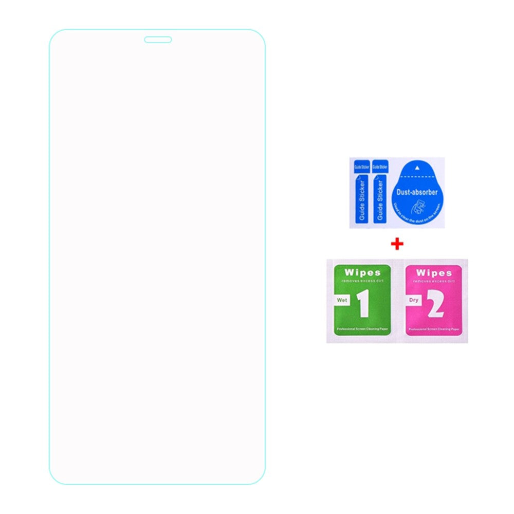 50 stk. hærdet glas skærmbeskytter til iPhone 11 6,1 tommer HD skærmfilm Arc Edge Anti-Støv skærmbeskytter (uden emballage, med rensesæt, støvfjerner, guide-klistermærke)
