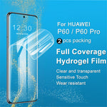 IMAK 2Pcs  /  Set Hydrogel Film III Soft TPU Screen Film for Huawei P60 / P60 Pro Clear Full Screen Protector