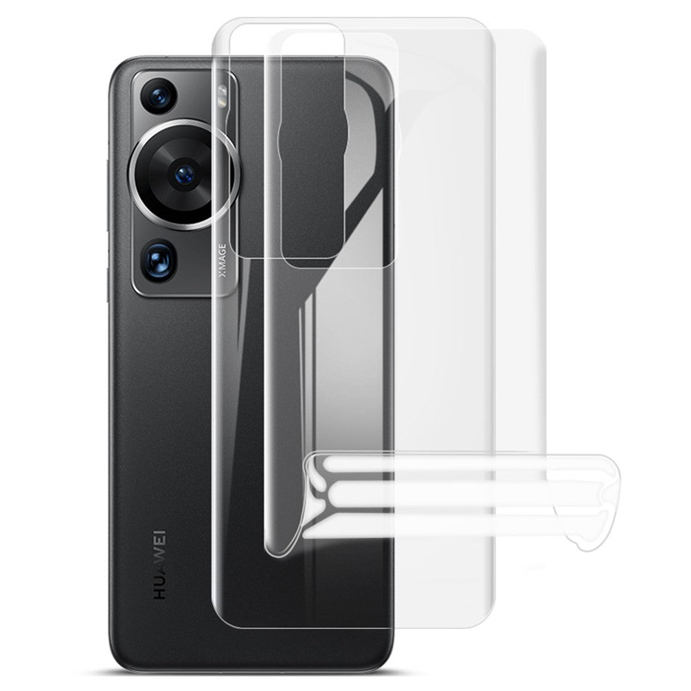 IMAK 2 st / set för Huawei P60 / P60 Pro hydrogelfilm III TPU bakfilm HD genomskinlig mobil bakskydd