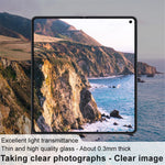 IMAK 2Pcs / Set For Huawei Mate X3 5G Transparent Rear Camera Lens Protector Tempered Glass Film