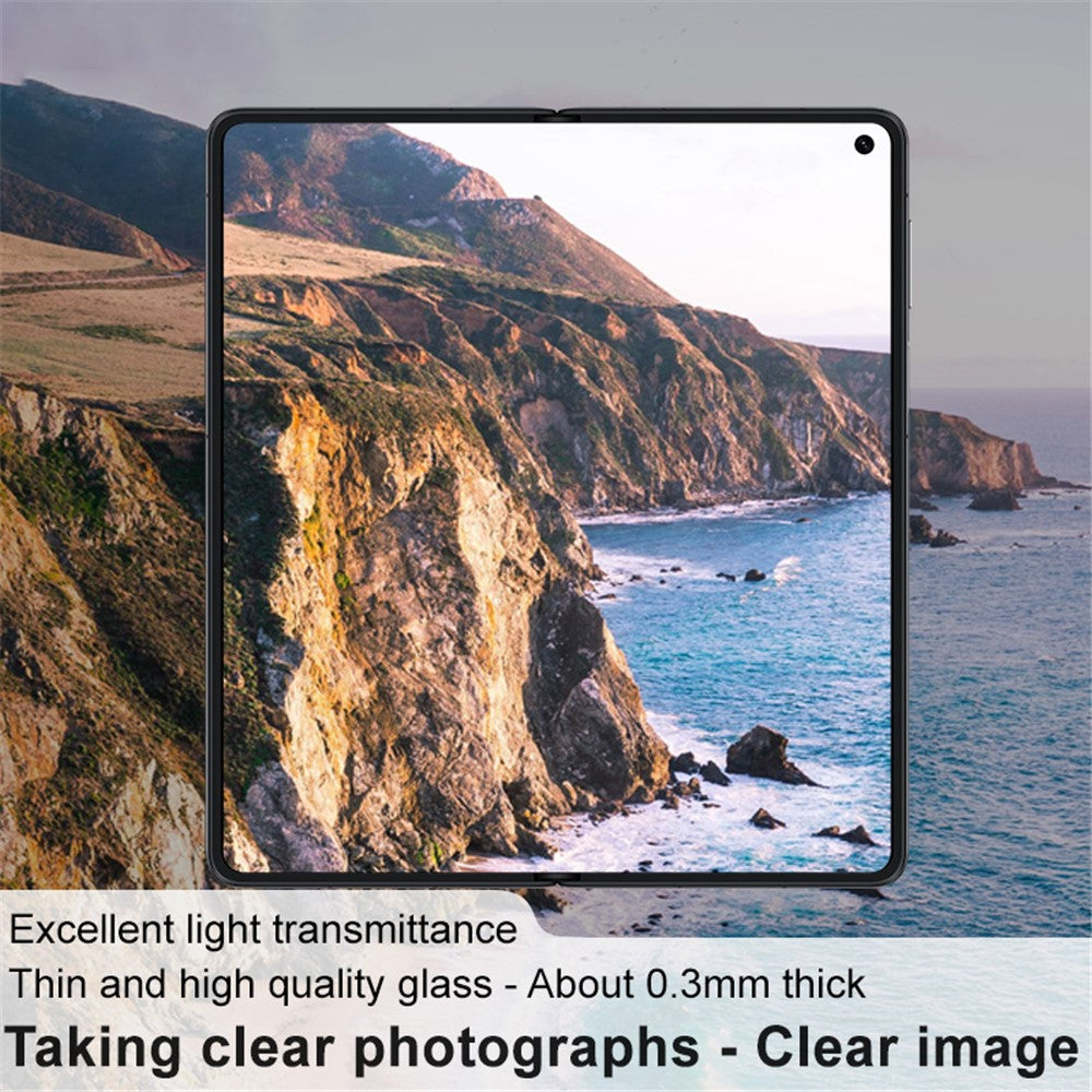 IMAK 2Pcs / Set For Huawei Mate X3 5G Transparent Rear Camera Lens Protector Tempered Glass Film