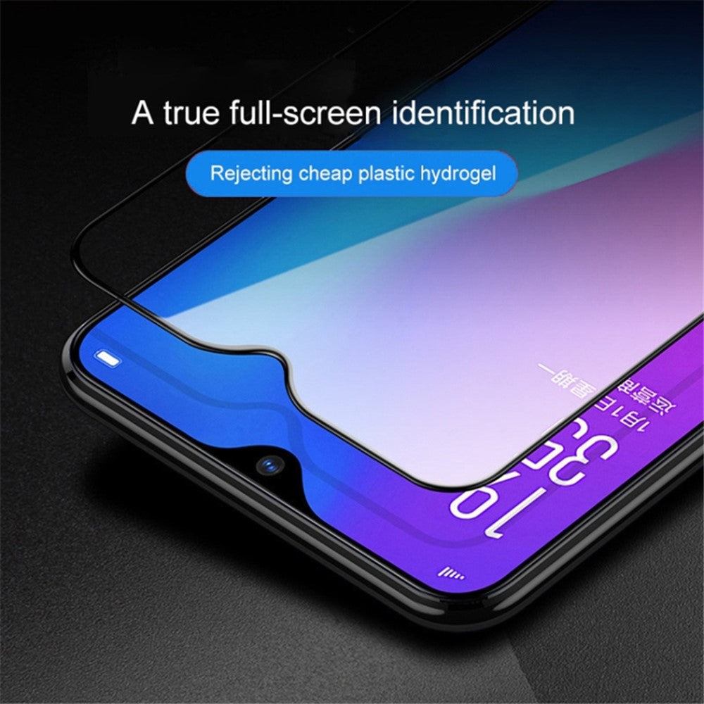 Helskärmsskydd för mobil för Xiaomi Redmi Note 12 4G, 9D-silkestryck med sidolim och härdat glasfilm