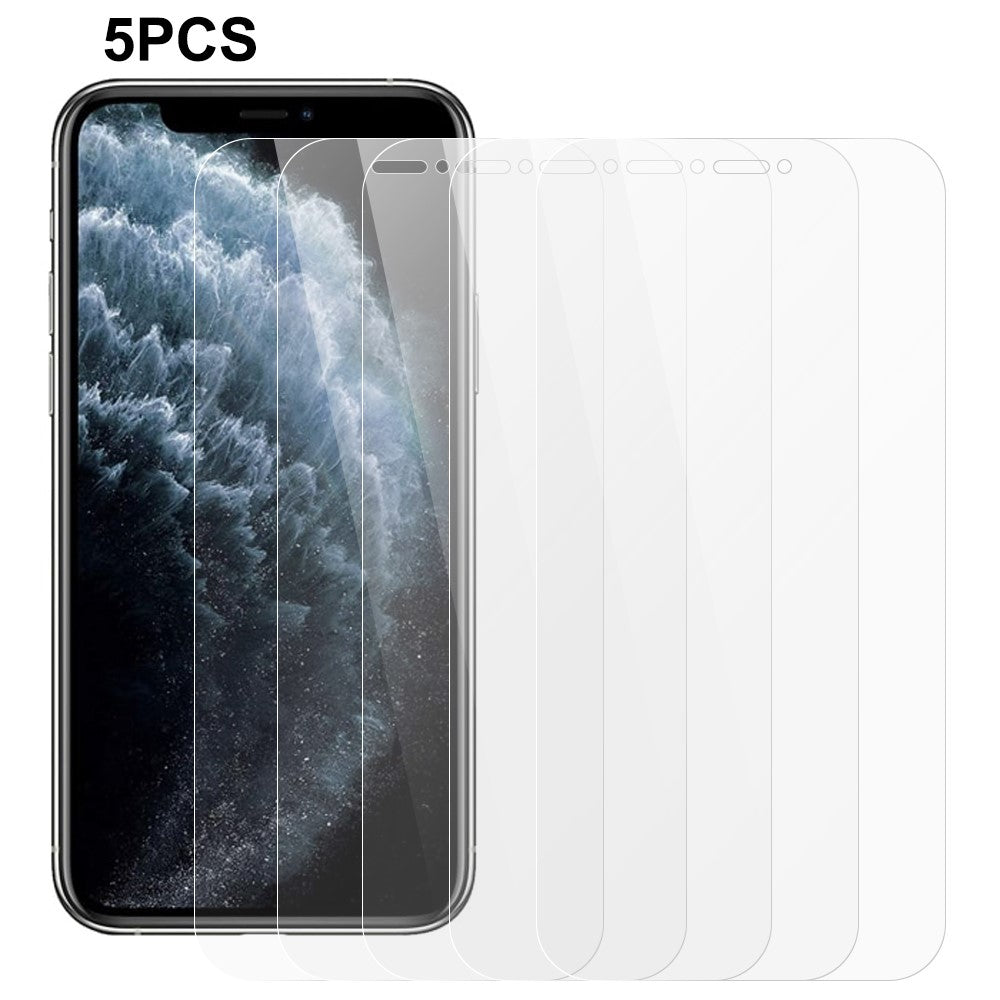 5 stk./sæt Hærdet glas skærmbeskytter til iPhone 11, 2.5D 0.3mm eksplosionssikker telefon skærmfilm
