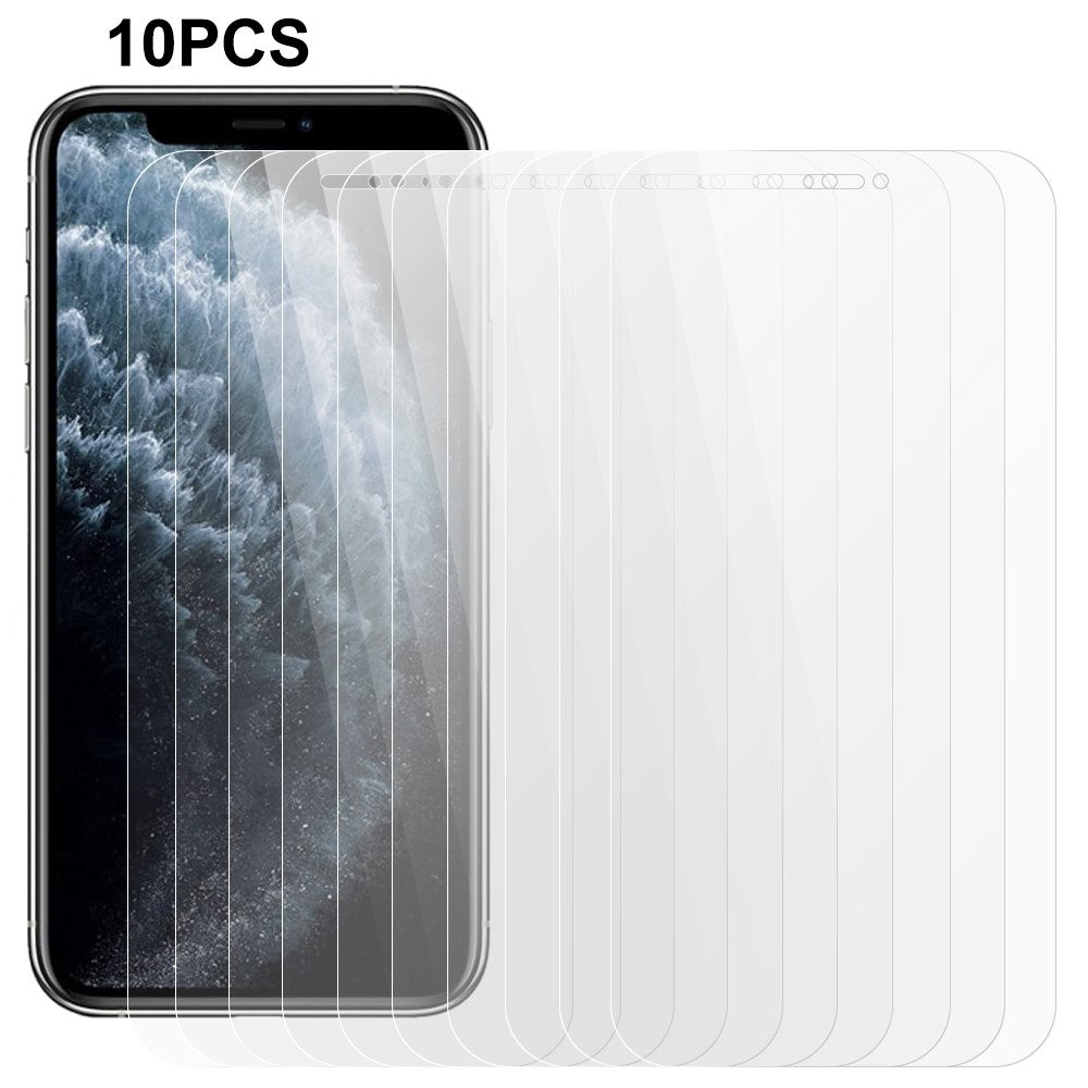 10 stk. / sæt til iPhone 11 skærmbeskytter hærdet glas 0,3 mm 2,5D anti-ridse HD klar film