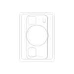 RURIHAI För Huawei P60 Pro mobilkameralinsskydd Hög Aluminium-kisel Glas 3D Bakre Linsfilm