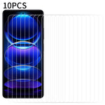 RURIHAI 10 st för Xiaomi Poco X5 Pro 5G / Redmi Note 12 Pro Speed 5G / Redmi Note 12 Pro 5G, 0,18 mm 2,5D HD Medium aluminiumglas skärmskydd