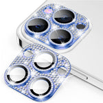 ENKAY HAT PRINCE For iPhone 12 Pro Camera Lens Film Aluminum Alloy+Tempered Glass Rhinestone Decor Lens Protector
